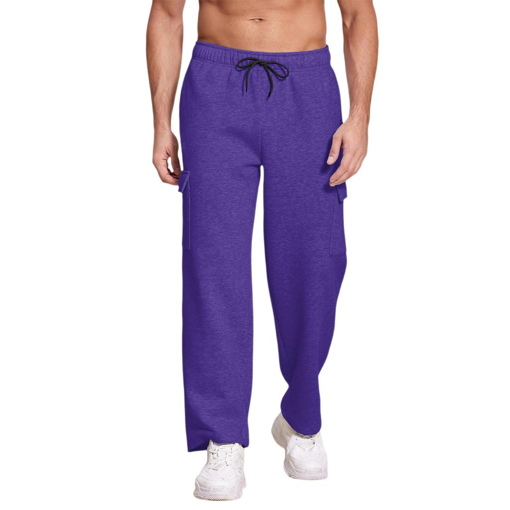 Casual Sports Pants Men's Loose Leggings Long Panel Fitness Running Training Pants