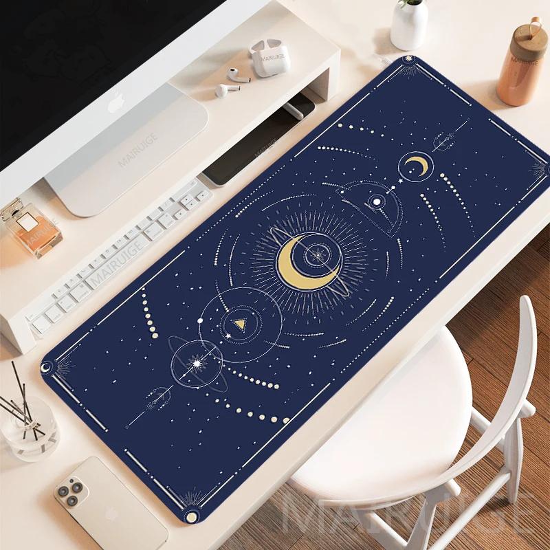 Большой Кавайный Фиолетовый Игровой Коврик для Мыши Фаза Луны Магия Celestia Коврики для Мыши Настольный Коврик Нескользящие Аксессуары для Стола для Ноутбука