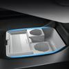 Car Under Central Control Storage Box for Xpeng X9 2024 2025 Silicone Armrest Box Layer Organizer Storage Case Car Accessories