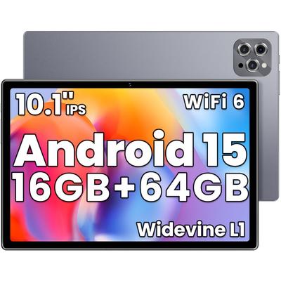 Модель, выходящая в Android 15 6000 мАч Большой Widevine 6 Android IPS Экран [10-дюймовый 2025] Планшет, 10-дюймовый, Модель Wi-Fi, 16 ГБ+64 ГБ+1 ТБ Расширение, 8-ядерный