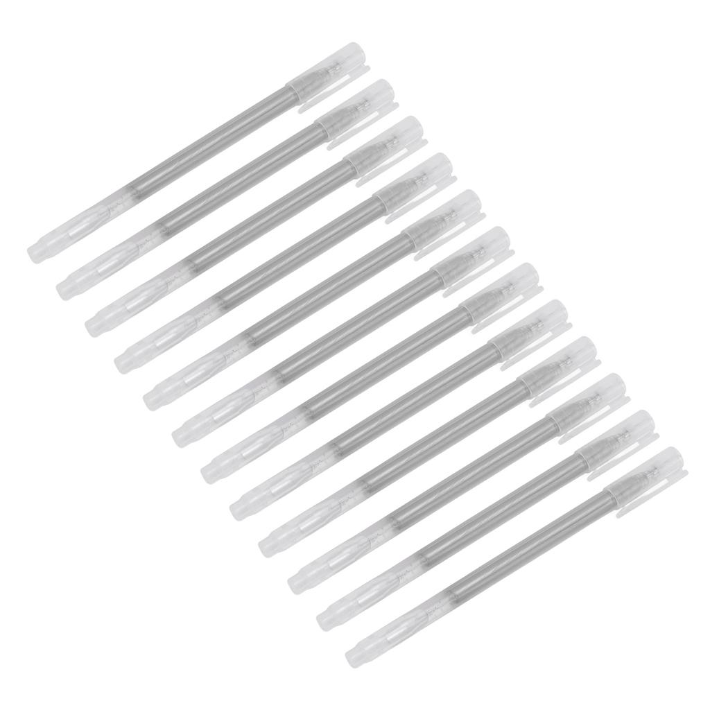 12 Pcs Highlighter Pastel Light Fast Water Fast Colored Hand Drawn Note Taking MarkerSilver