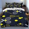 Tennis-themed design Bedding Duvet cover sets Duvet covers Pillowcases gifts (1 * Duvet Cover 2 * Pillowcases, without duvet insert)
