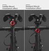 Red rear bicycle lamp, STOP system, four operating modes