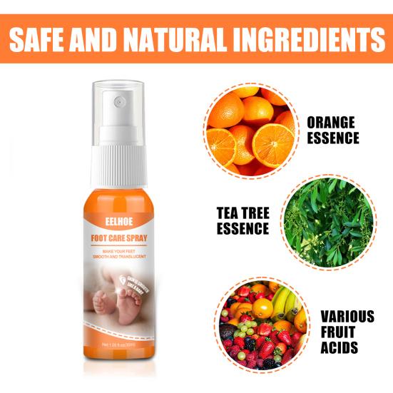 30 мл/100 мл EELHOE спрей для пилинга ног, глубоко питательный, быстро впитывающийся, аксессуар для ног, отшелушивающий спрей для омертвевшей кожи