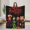 Ms Piggy Queen Vintage Muppet Show Blankets Coral Fleece Plush Super Warm Throw Blankets for Bedroom Sofa Bedspread