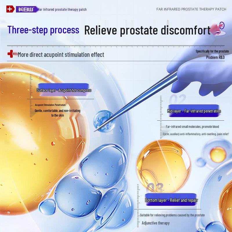 Инфракрасный пластырь для простаты горы Чанбайшань: Поддерживает здоровье почек и облегчает дискомфорт при мочеиспускании