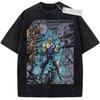 Oversize Vintage Washed Dragon Ball Z T Shirt Frieza Lord of Evil Manga Graffiti Streetwear Tee for Daily Casual Outfit
