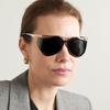 Роскошные Дизайнерские Винтажные Неправильной Формы Металлические Пилотные Солнцезащитные Очки Женские Для джентльменов Солнечные Очки Панк заклепка Сексуальные Женские Популярные Оттенки для повседневного использования