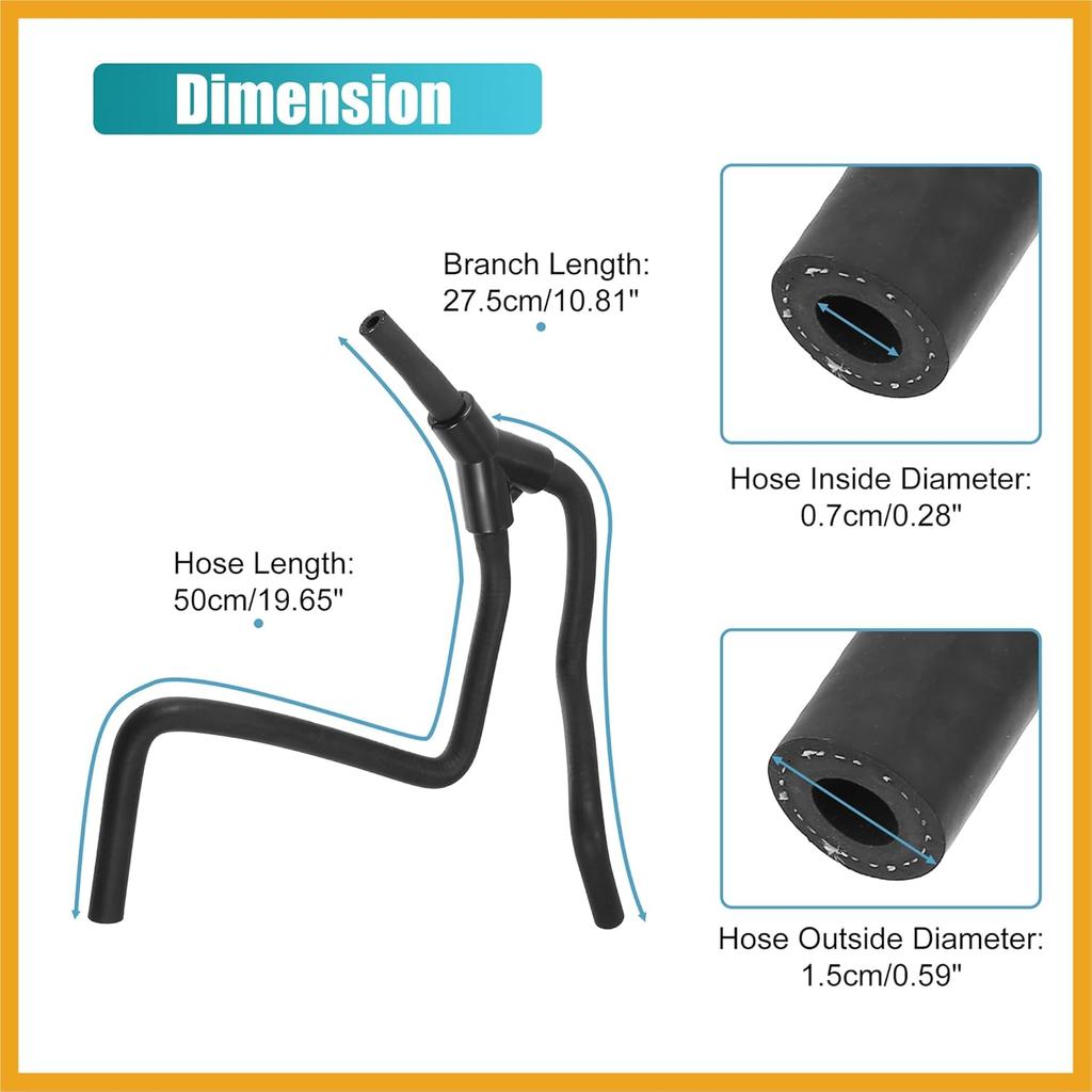 Upper Radiator Surge Tank Inlet Hose Reservoir Hose 22908202 for Cadillac ATS CTS for Chevrolet Camaro 4 Cyl 2013-2018 Engine Coolant Overflow Hose