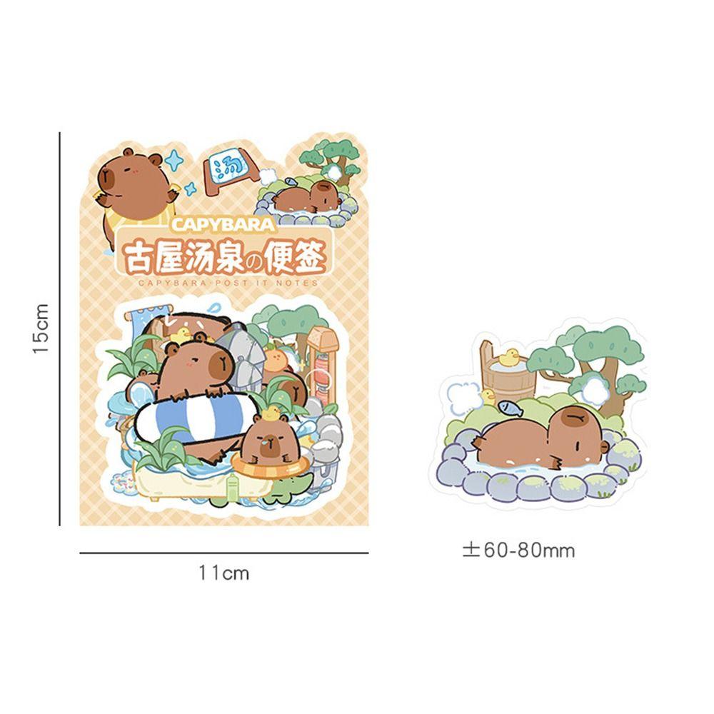 100 шт./пакет мультяшные наклейки капибара блокнот для записей детские игрушки наклейки для ноутбука