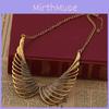 Fashionable Retro Angel Wing Pendant Women Metal Necklace For Women And Men