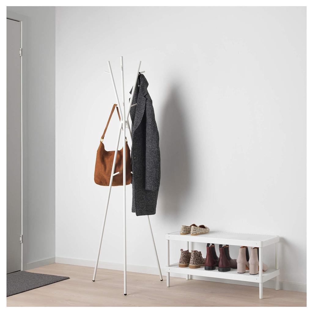 Вешалка для шляп и пальто белая IKEA/IKEA EKRAR & (804.155.95)