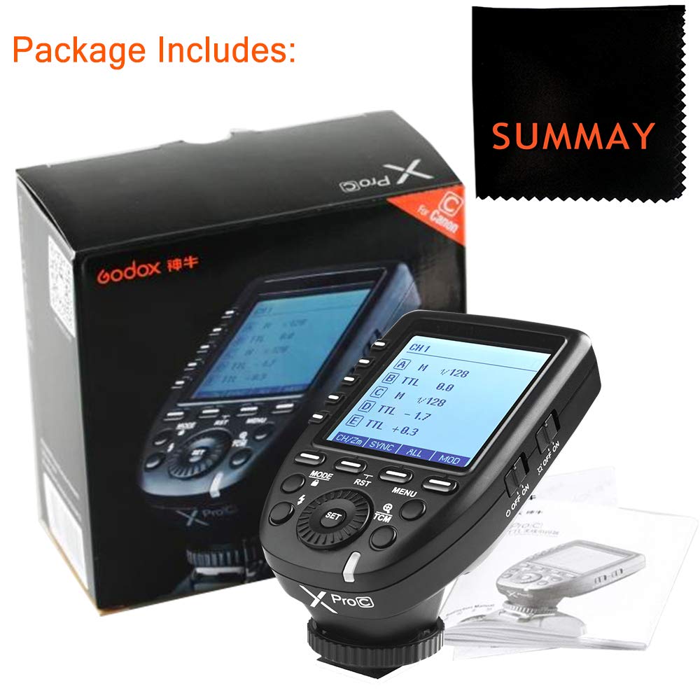 Авторизованный агент Японская инструкция GODOX Canon Передатчик Вспышка Trigger Commander Высокоскоростная синхронизация Совместимость с Canon EOS SLR Camera Godox