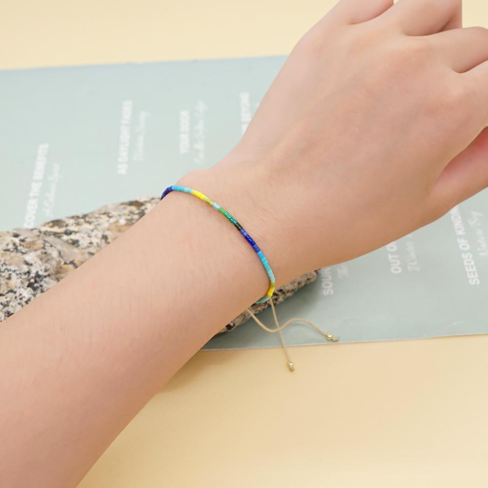 Go2boho Лето Бирюзовый Синий Миюки Богемия Этнический Пляж Свежесть Трубка Бусины Браслет