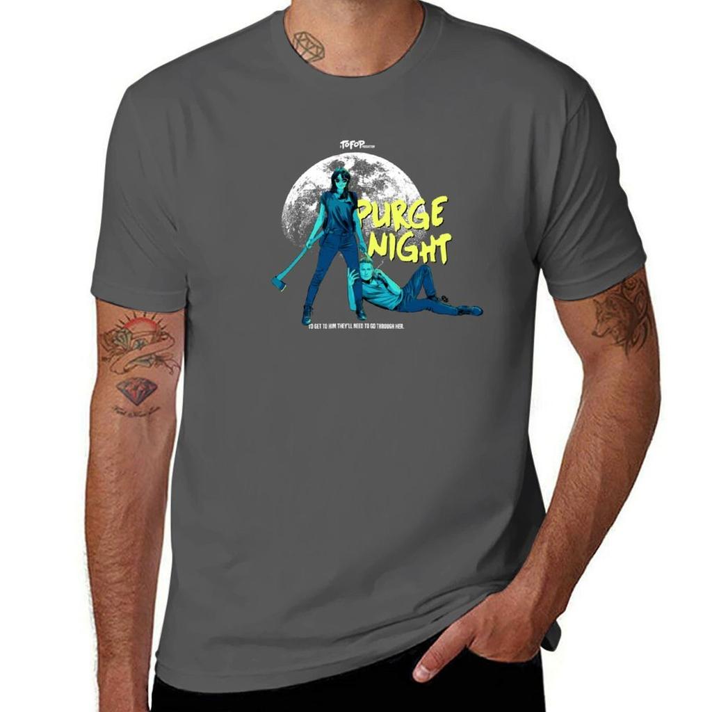 TOFOP Purge Night TShirt Comfortable Work Wear Tee