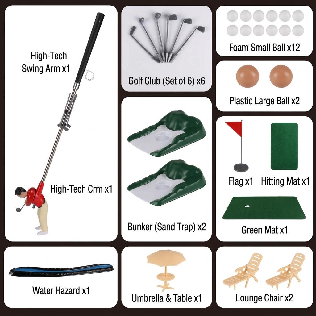 Golf Toy Set Indoor Play Kit