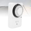 24 Hour Mechanical Timer 15 Minute Intervals Programmable Mechanical Outlet Timer for Water Dispenser Water Heater   Conditioner Rice Cooker Light