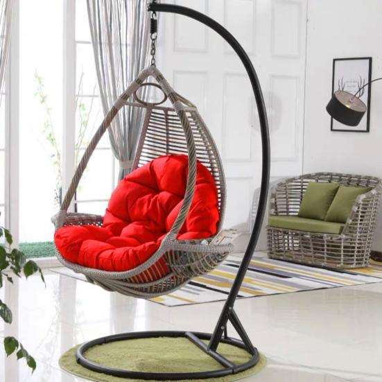 Hanging Egg Chair Cushion with Washable Cover Replacement Great Bounce Effect Thicken