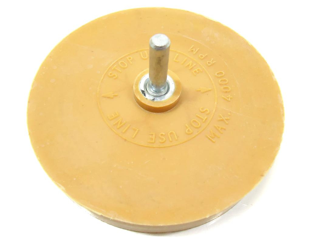 Set of 10 Rubber Tracers for Electric and Air Drills, Vehicle Inspection Sticker Removal, Eraser, Sticker Remover, Tool