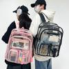 Clear Backpack for Girls Boys Waterproof Heavy Duty Transparent Bookbag Large Capacity See Through Backpack for Work School Travel