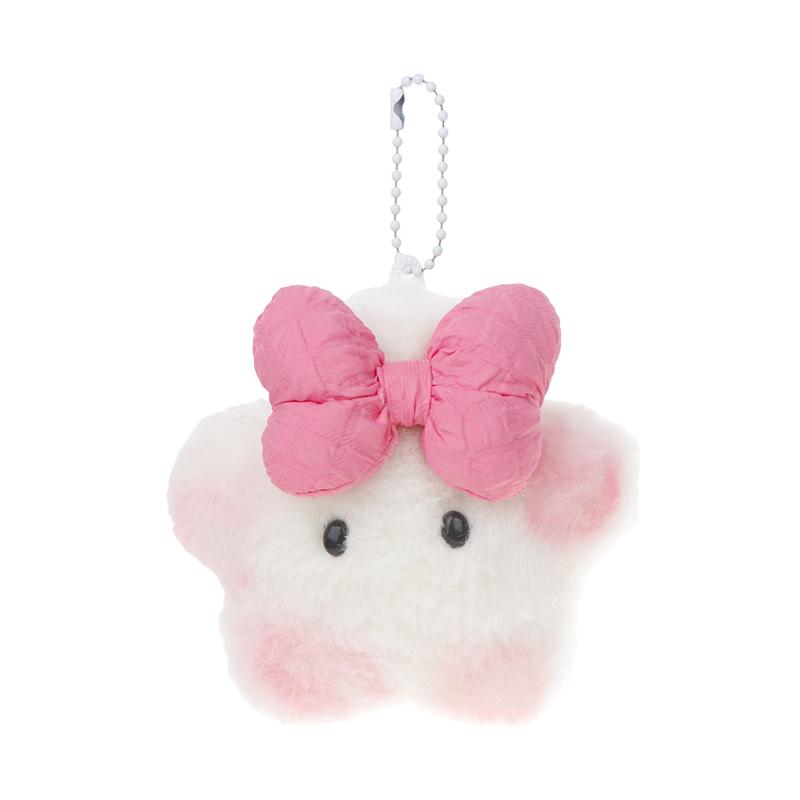 Пищащая плюшевая игрушка с розовым бантом Capibara, подвеска, мягкая кукла, брелок для ключей, автомобильный брелок, сумка, декор для рюкзака, подарок для ребенка