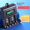 9 В ЖК-зарядное устройство с быстрой зарядкой, двойной емкостью и 5-7 слотами для аккумуляторов