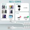Type C Charging Cable iPhone 16 Charging Cable Coil Type From 0.3m To 1.2m Extend QC3.0 Fast Charging Type C Cable High Speed Data Transfer Max 3A