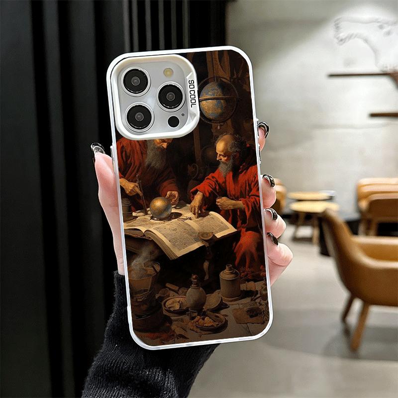 Эстетика Возрождения Искусство Живопись Мягкий Чехол для Телефона для iPhone 15 16 17 Pro Max 17Air 16E 14 Plus 13 12 Mini Ударопрочный Чехол Ba