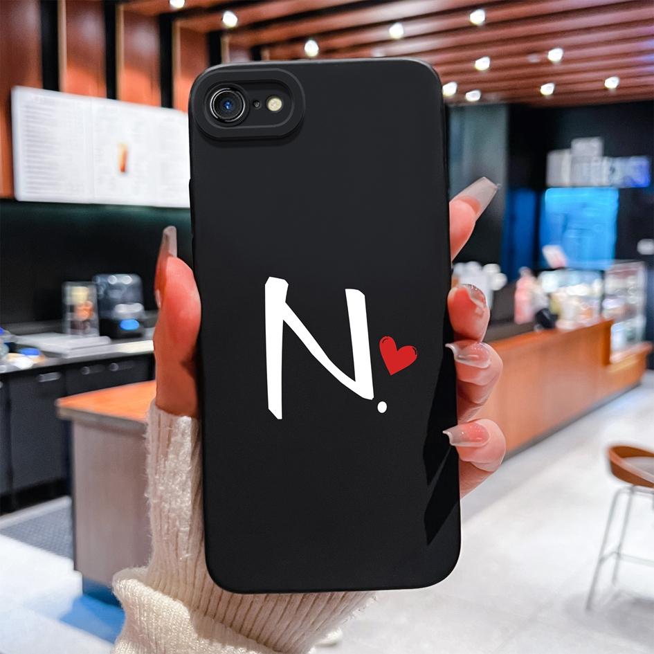 Чехол для телефона Lucky Letter для Apple iPhone 7 8 6 Plus 11 12 Pro Max Mini X XS XR SE жидкий силиконовый противоскользящий прочный ударопрочный корпус для Apple Shell