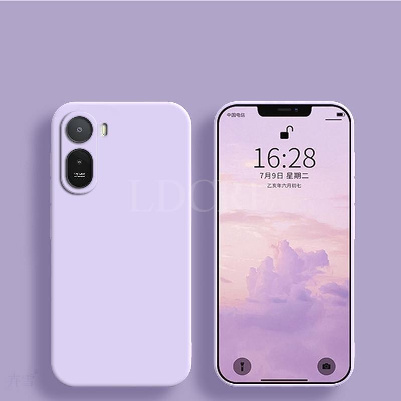 Чехол для Xiaomi Poco C81 Pro Жидкий силикон Официальный чехол для Poco C81 Pro ТПУ Обычный резиновый чехол-защита для Poco C81 Pro