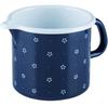 Кастрюля с носиком Country цветок голубой 12см 1л (0040-073)