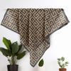 British high-end Sigong grid color matching horse cotton and linen silk scarf women's retro temperament printed scarf spring and autumn fashion scarf