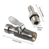 For Motorcycle Locking Air Chuck Heavy-Duty Metal With Clip No Air Leakage Tire Inflator Quick Connect Adapter For Bike
