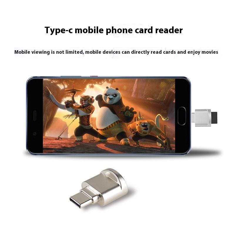 1 шт. Сплав цинка USB 3.1 Type-C TF Картридер для мобильных устройств для ноутбука Xiaomi Многофункциональный OTG кардридер