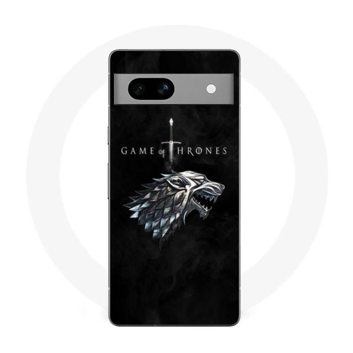 Coque - MANIACASE - Google Pixel 7a - Noir - Game Of Thrones House Stark - Souple
