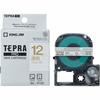 [Genuine] Kingjim Tepra PRO Tape Cartridge 12mm Transparent Label/Gold Letters Length 8m ST12Z