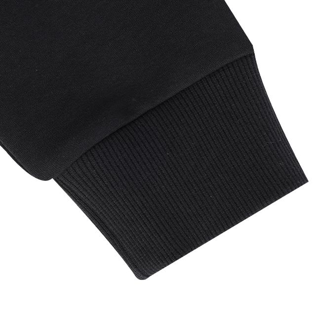 Men's Li-Ning Sweatshirts Unisex Black (Fleece-Lined) Crew Neck Thickened Straight Fit