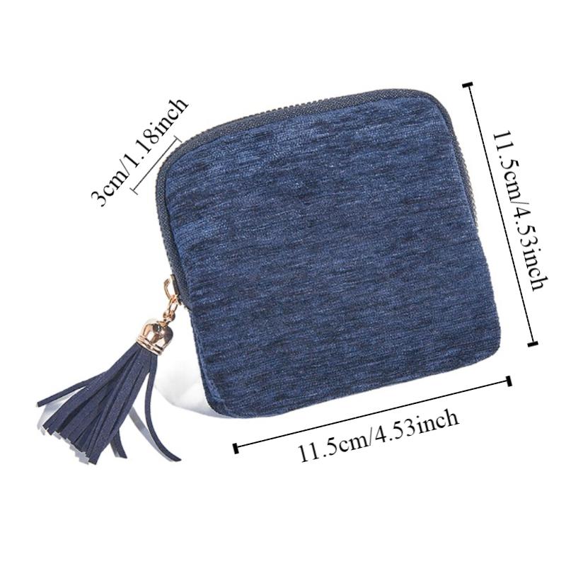 Ring Pendant Jewelry Storage Bag Jewelry Display Jewelry Organizer Tassel Zipper Jewelry Bag Gift