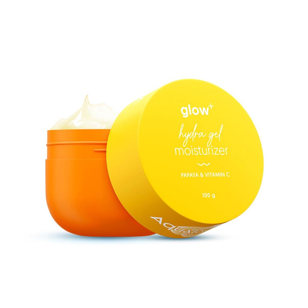 Aqualogica Glow+ Hydra Gel Moisturizer For Glowing Skin With Water Gel Texture, 24 Hour Hydration, Non Sticky Feel 100 g
