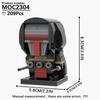 MOOXI Серия Моделей BrickHeadsed Набор MOC Кирпичи Модель Фигурки Действия Взрослые Конструкторы Детские Образовательные Игрушки Для Детей Подарок