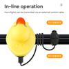 Kids Bike Light Night Riding Little Yellow Duck Children's Bell Horn Flashlight Bicycle Headlight for Cycling Bicycle Front Lamp2