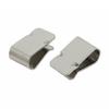 20pcs Stainless Steel Cable Clip Silver Tone Solar Photovoltaic Parts Accessories Cable Clip Wires Clamp