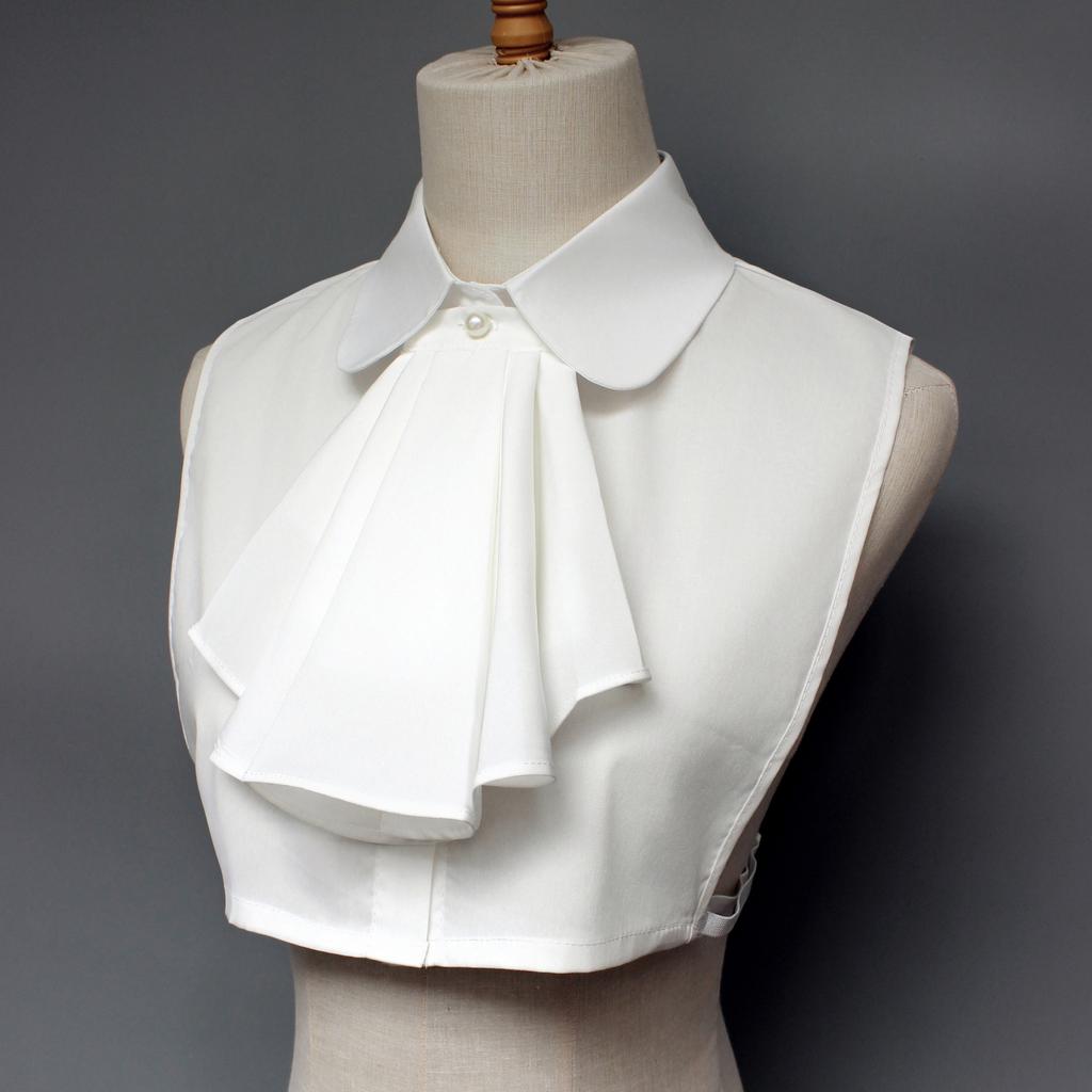 1 Piece White Renaissance Detachable Ruff Collar