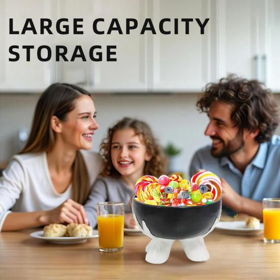 Керамическая фруктовая тарелка, блюдо для сухофруктов, сервировочная тарелка для кухни, многоразовый контейнер для хранения закусок