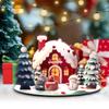 Christmas Cartoon House Wooden Assembly Ornaments Diy Children'S Gifts Three-Dimensional Ornaments Christmas Desktop Ornaments