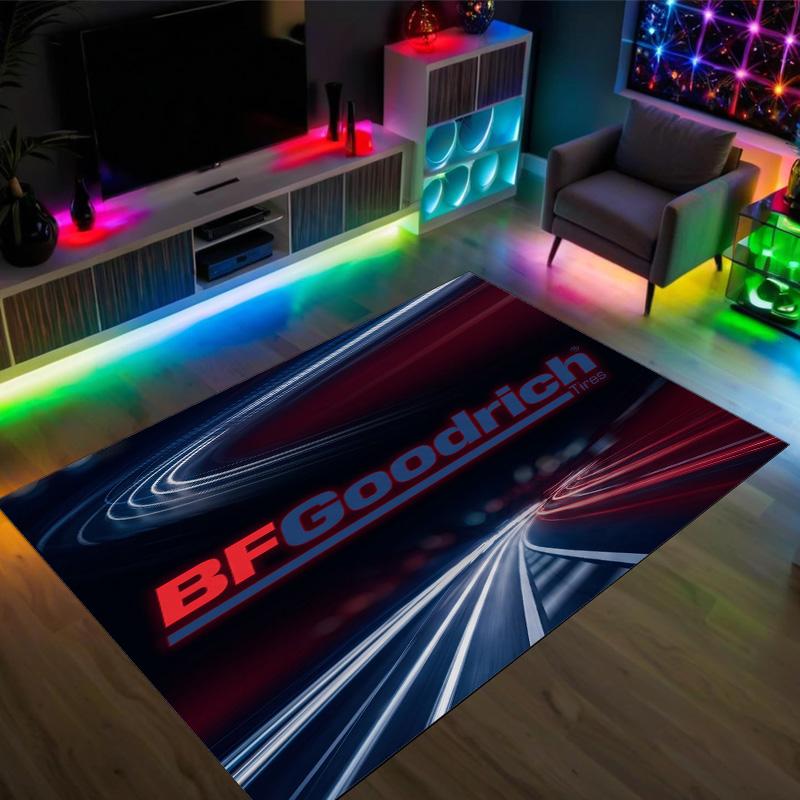 BFGoodrich Design Crystal Velvet Carpet Cozy Non?Slip Printed Rug For Bedroom Living Room Entrance