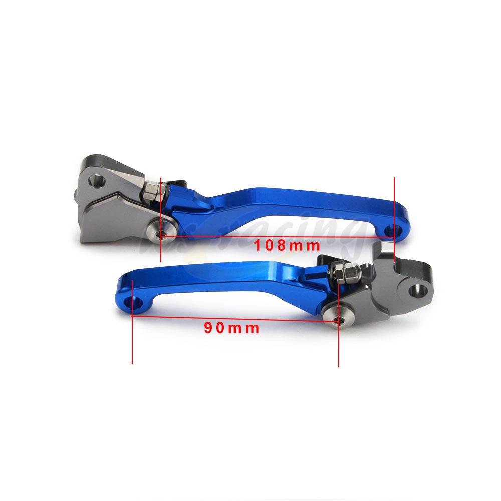 Motorcycle Billet Foldable Pivot Clutch & Brake Lever For YAMAHA YZ125 YZ250 15-20 YZ250F YZ426F YZ450F 09-20 YZ250X 2016 2020