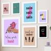 Ручные ногти Tech Over Males Girl Power Boss Art Холст Картина Плакаты на скандинавскую тему и принты Настенные картины для декора гостиной Без рамки