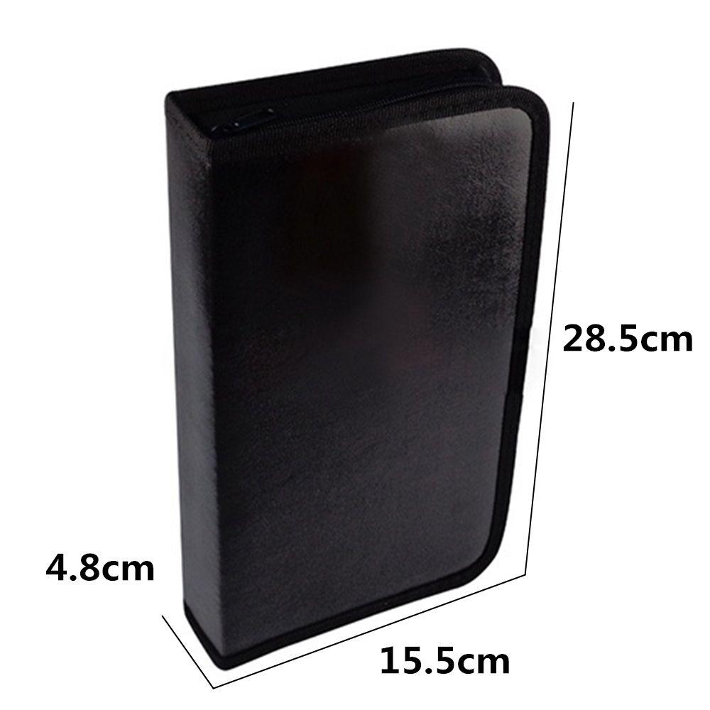 Sleeve For VCD DVD CD Holder Binder Storage Case Faux Leather Organizer Box Disc Wallet Carry Bag