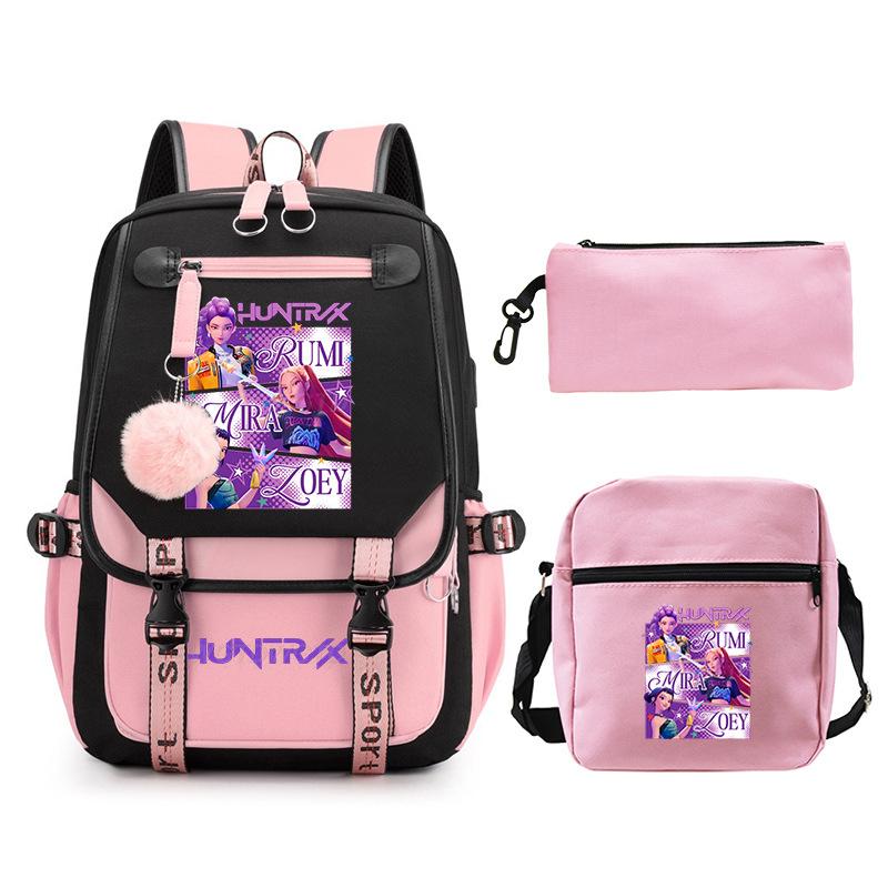 Animation Cartoon Printing High Value Fashion Shoulder Bag Casual Pencil Bag Campus Trend Student Schoolbag